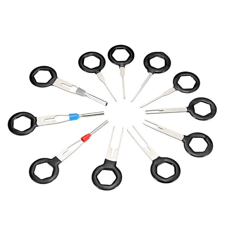 11Pcs/Set Terminal Removal Tools Electrical Wiring Crimp Connector Set Key Pin Car Extractor Kit for Plug key Repair Tool |
