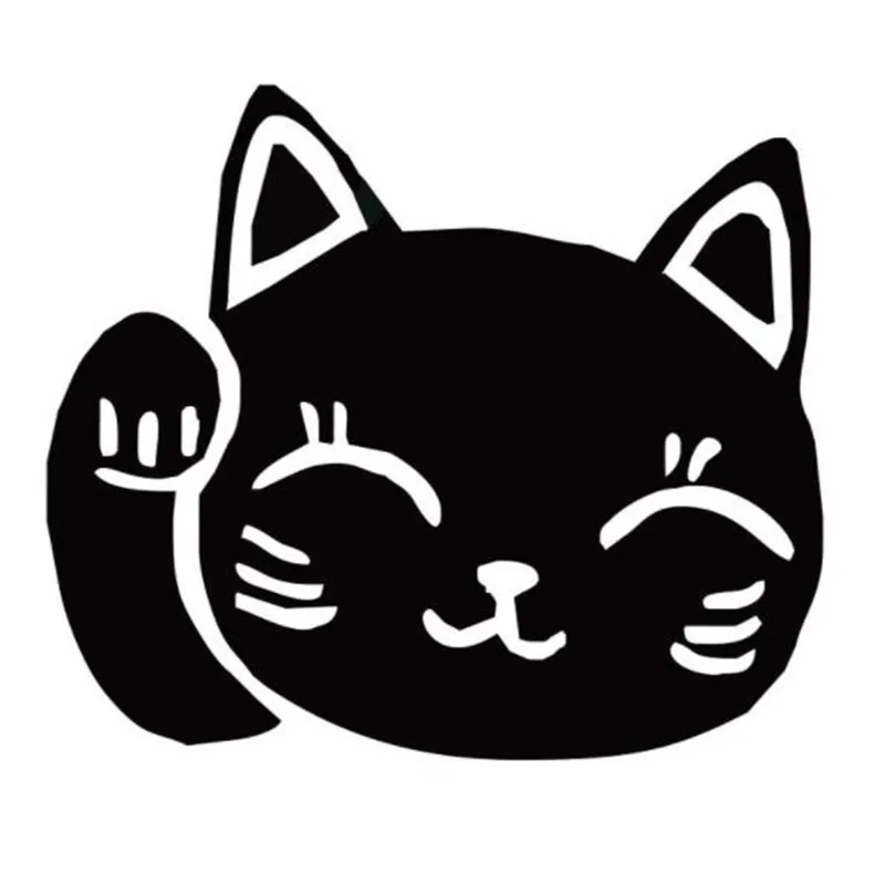 Женская футболка с теплопередачей и принтом lucky cat Байкерская нашивка для одежды