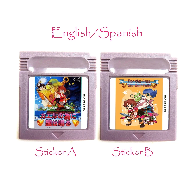 

For The Frog The Bell Tolls Memory Cartridge English Spanish Language for 16 Bit Handheld Video Game Console Card Accessories