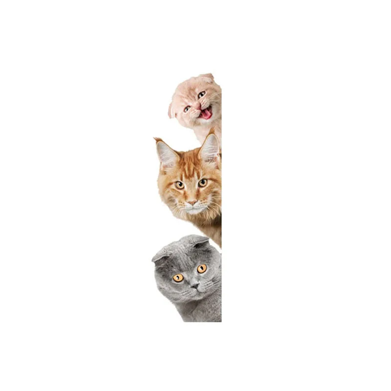 cats Милый 3D стикер на стену с кошкой DIY Съемные Животные наклейки на дверь s для детской комнаты спальни гостиной Декор стикер s - Цвет: cats