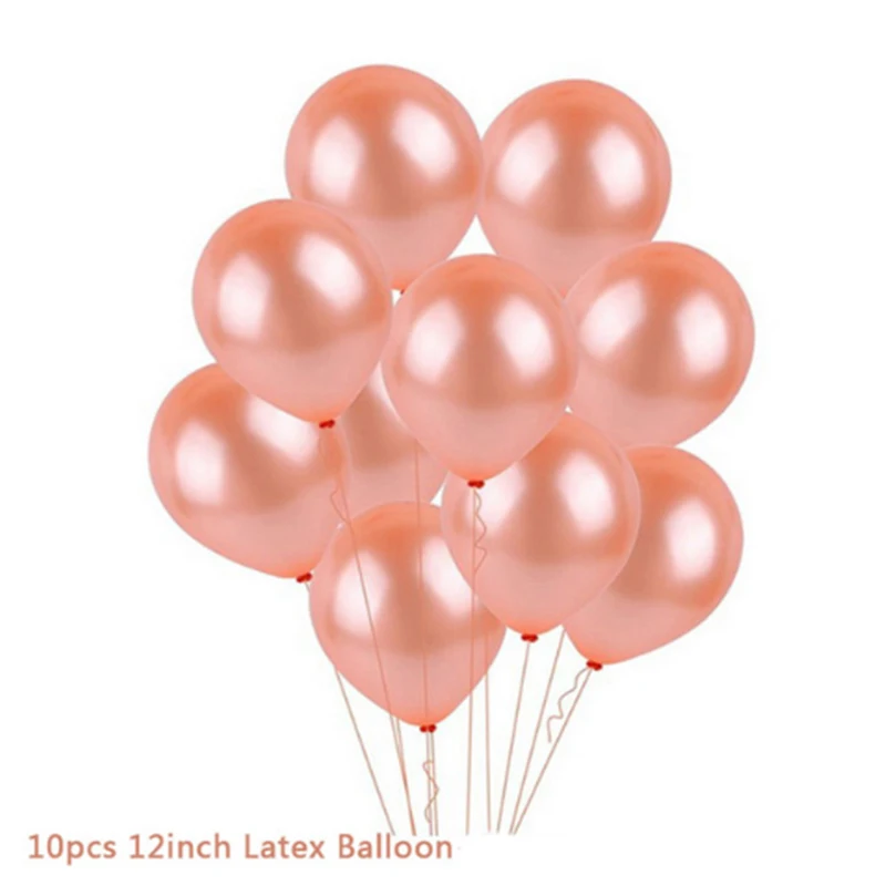 balloon Серия розово-золотого цвета шар цвета розового золота одноразовая скатерть соломенная бумага полотенце чашка розовое золото Свадьба День Рождения Вечеринка украшения - Цвет: balloon