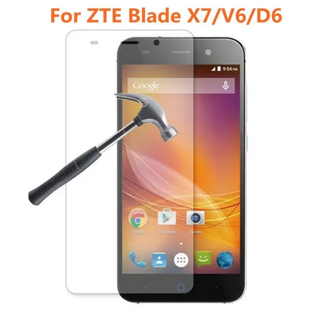 2.5D Закаленное стекло для ZTE Blade X7 Высококачественная защитная пленка