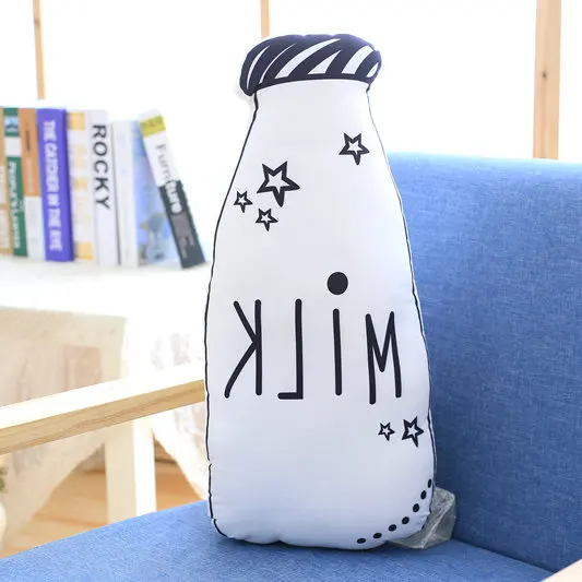 Оригинальная молочная подушка в форме бутылки игрушка с мультяшной собачкой