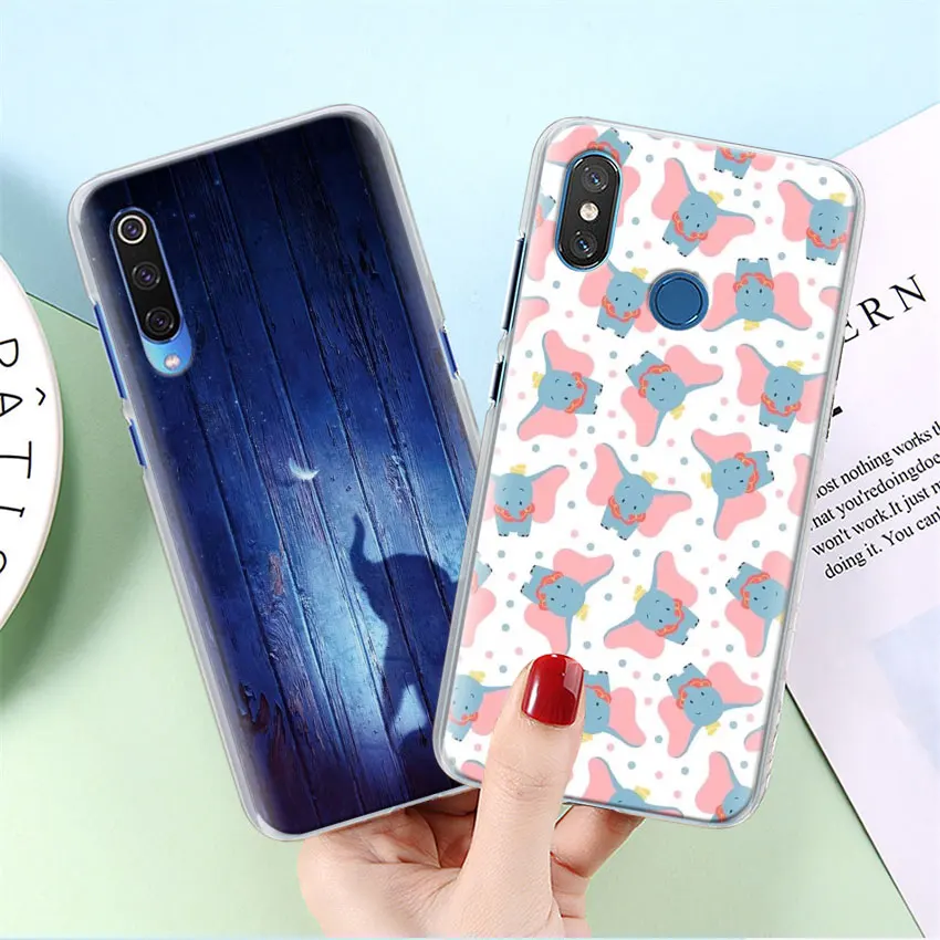 Милый мультяшный слон Дамбо чехол для телефона Xiao mi Red mi 7 5 6 Pro Note 7 Pro 5 5A 6 mi A1 A2 8 Lite 9 чехол Coque
