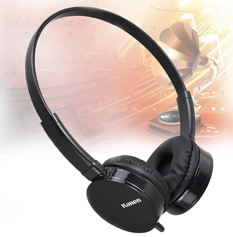 Foldable Stereo 3.5mm Wired Headphone Over Ear Headset with Microphone Phone Earphone for Smart PC Laptop Computer MP3 MP4 | Электроника