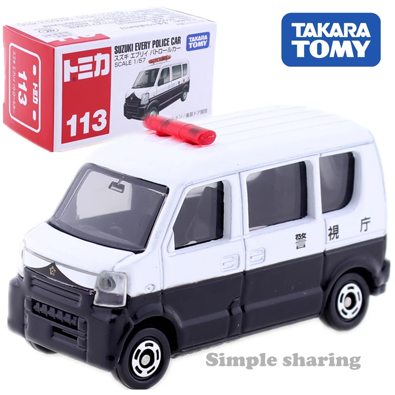 Takara Tomy Tomica no.113 Suzuki каждая полицейская Автомобильная игрушка 1:57 литья под