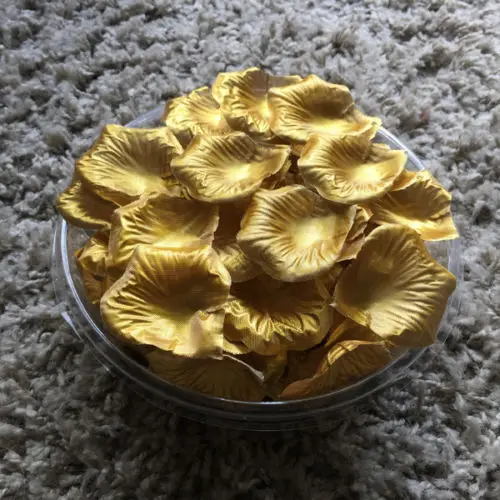 1000 свадебные искусственные шелковые Романтические лепестки розы корзина для