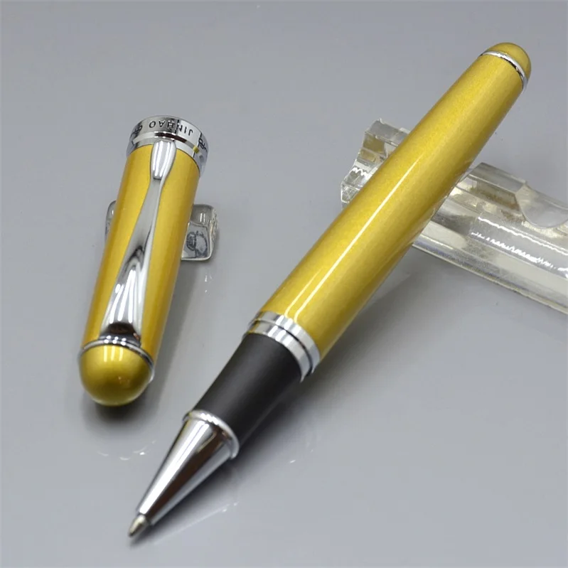 yellow JINHAO 750 Высококачественная Черная/Розовая/белая шариковая ручка, офисные канцелярские принадлежности, роскошные шариковые ручки для письма, подарок A7 - Цвет: yellow
