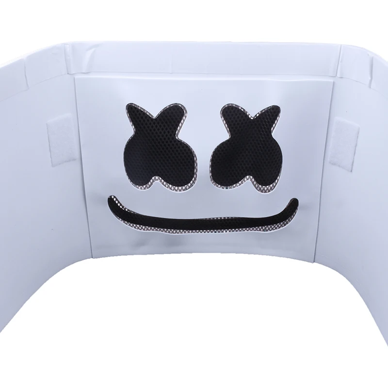 Электронная музыка фестиваль Зефир маска диджея Косплей Аксессуары Marshmello полное