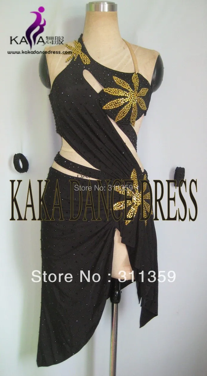 

New Competition Latin dance dress,tango salsa samba dance dress,latin dance wear,KAKA-L130313