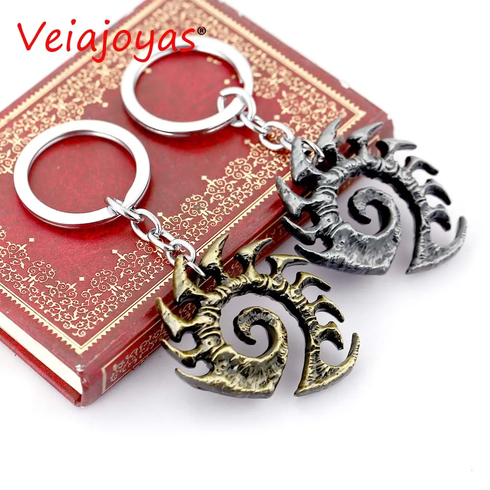 Брелок для ключей VEIAjoyas Starcraft ZERG брелок с эмблемой Llaveros из серебристого