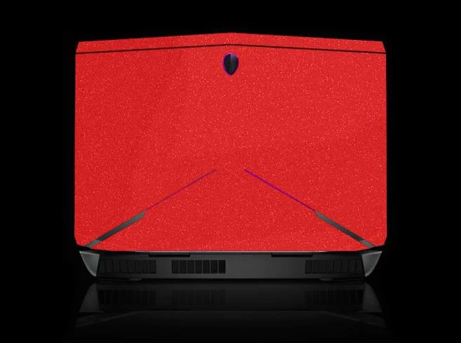 KH ноутбука матовый блеск Стикеры кожного покрова протектор для Alienware 15 M15X R2 ANW15 AW15R2 15,6-дюймовый выпуск - Цвет: Red Glitter