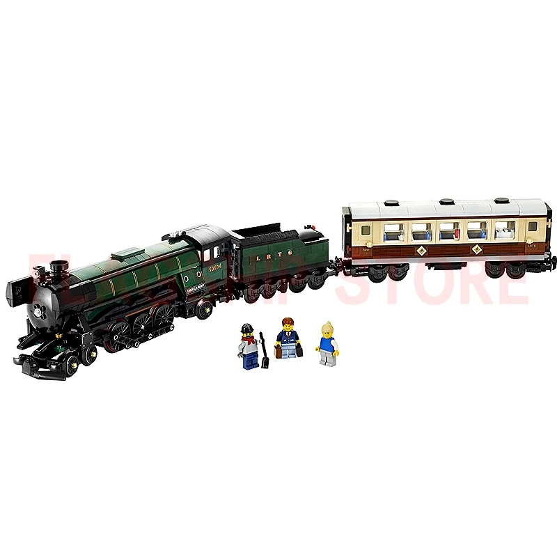 LP 21005 1085 шт. серия Technic изумрудная ночь модель поезда Строительный набор блоки