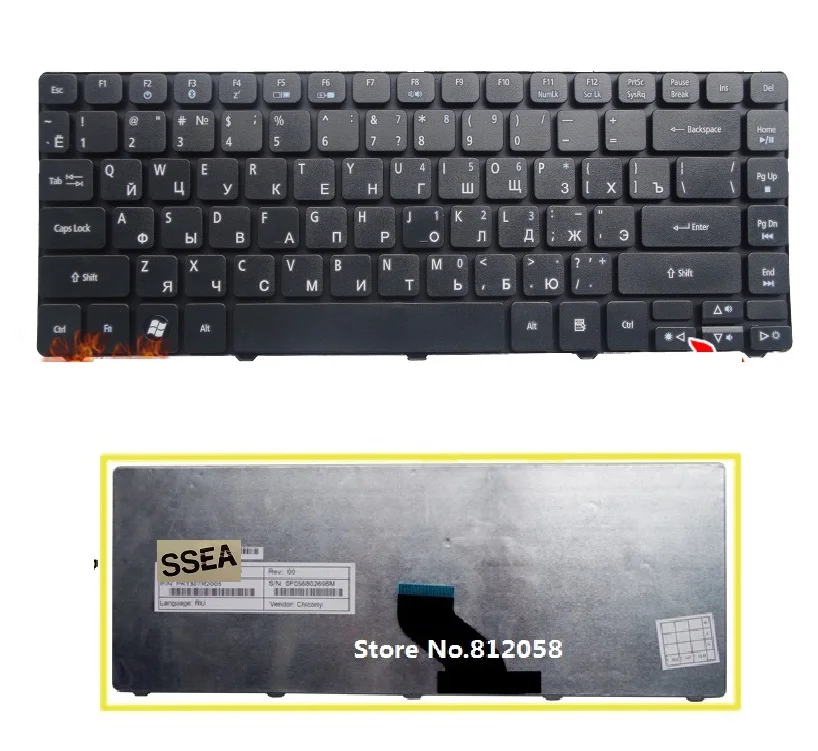 Новый RU Клавиатура для Acer Aspire 3410 Т Г 3810 3815 3820 3750 4820 ноутбук Русский клавиатура|keyboard