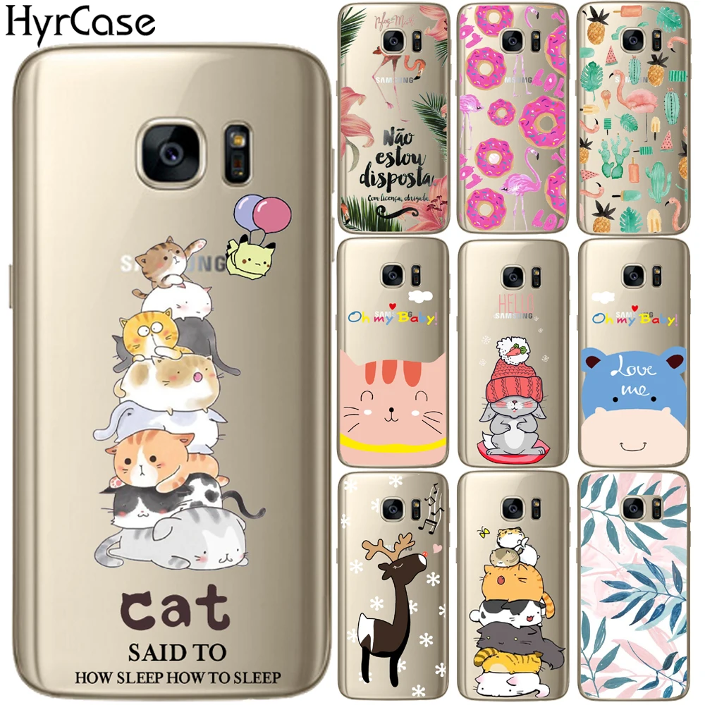 Мягкий силиконовый чехол из ТПУ для Samsung Galaxy S5 Mini S6 S7 Edge S8 S9 S10 Plus S10E|cover for samsung galaxy|case