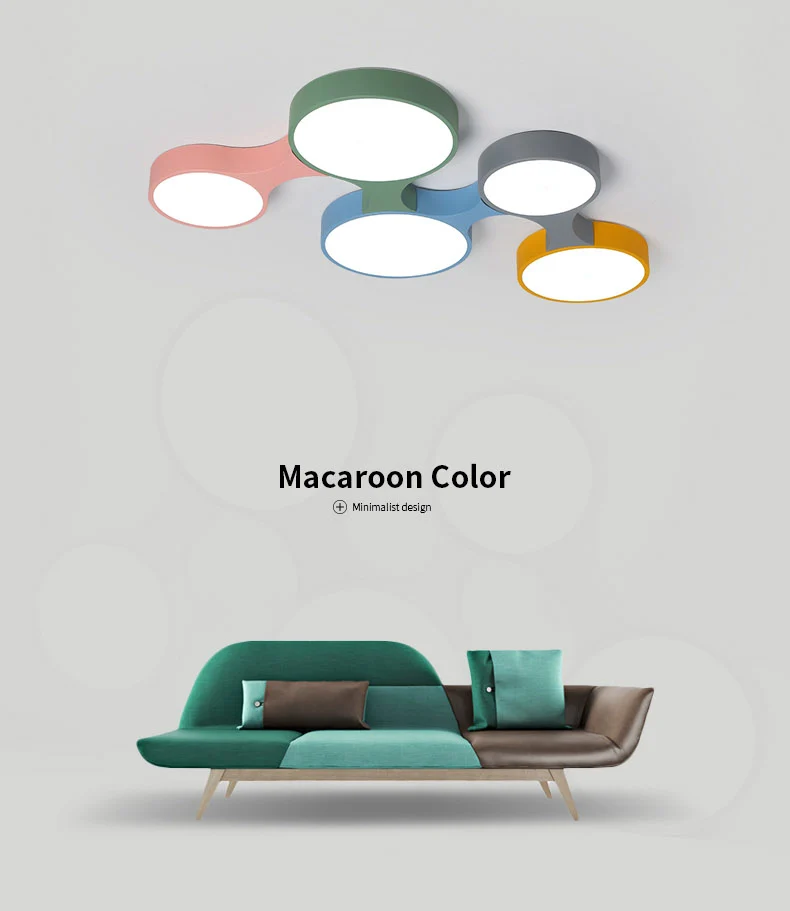 DX Modern Led Ceiling Lights Creative Color Luminaire Kids Bedroom Remote Control Lamp Toy Brick Light Fixture Dimmable Lustre