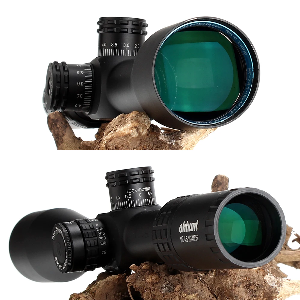 Охотничий ohhunt MC Z 4 5 18X44 FFP первый фокусный самолет оптический прицел Сторона