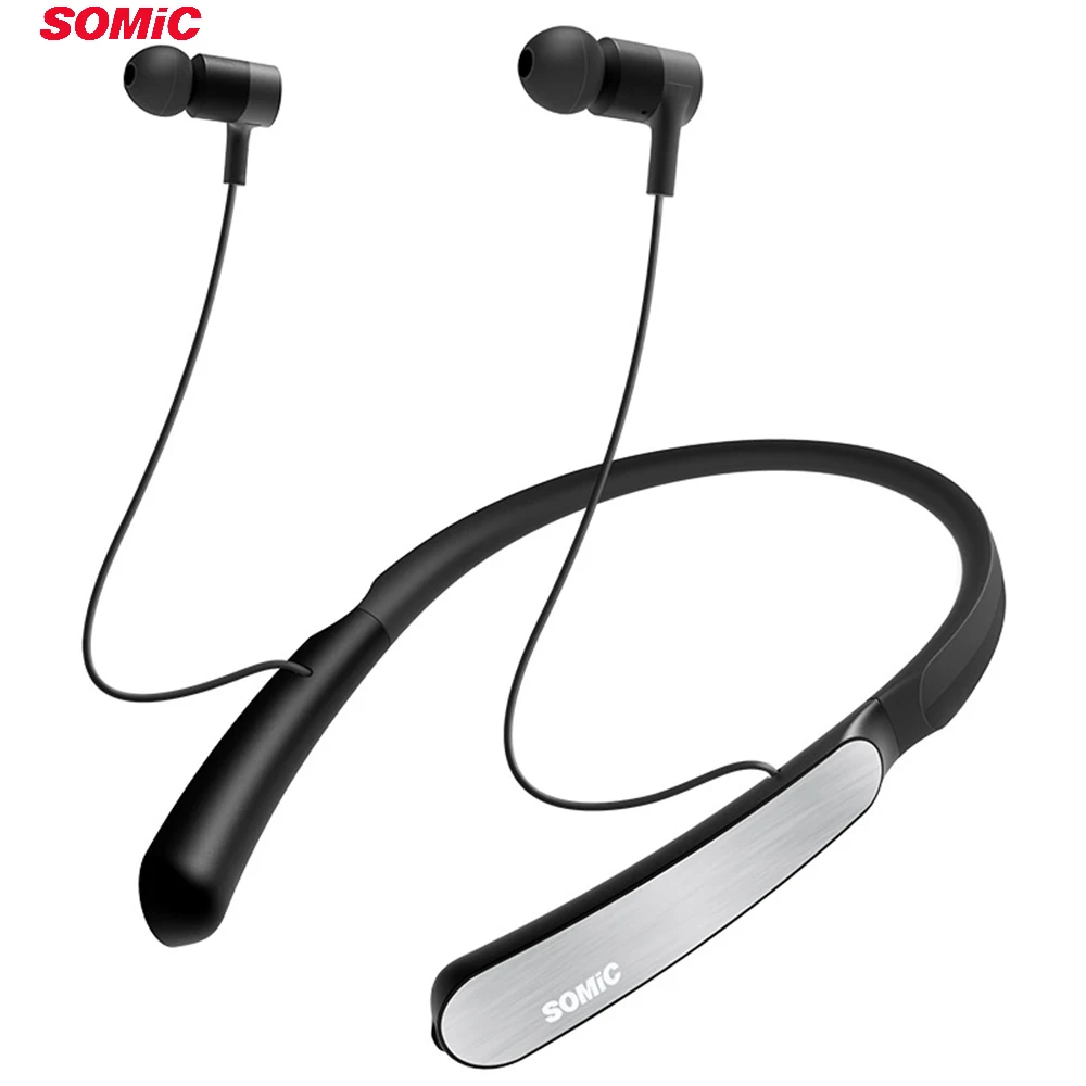 SOMIC SC1000 спортивные Bluetooth наушники с активным шумоподавлением шейные беспроводные