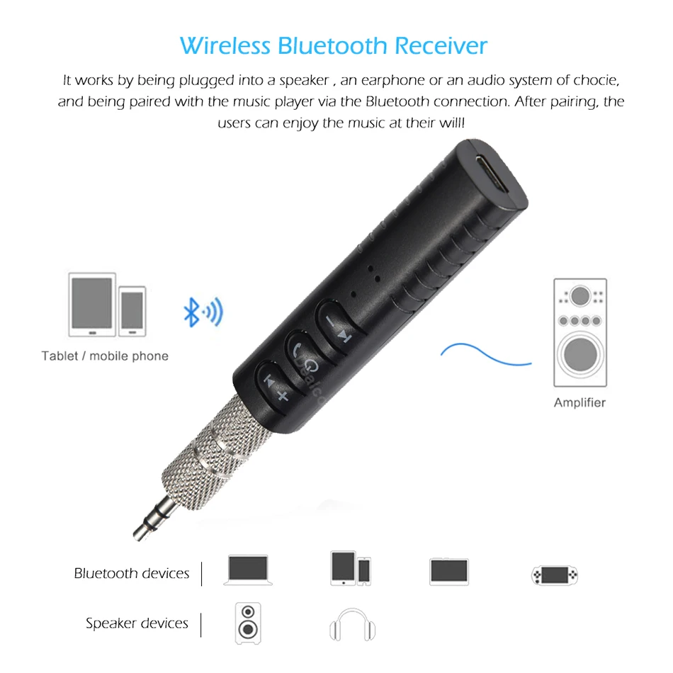 Универсальный мм 3 5 разъем Bluetooth автомобильный комплект Hands free Музыка Аудио