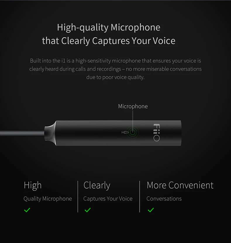 FiiO усилитель DAC i1 для Apple, iPhone MFI, FiiO 3,5 мм для наушников lightning dac i1 улучшает качество звука