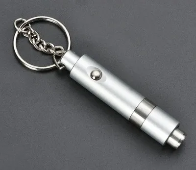 Silver Новинка, 1 шт., портсигар, нож для обрезки сигар, брелок, цепь для ключей, черные резаки, Cohiba гаджеты, портативная карманная резка, 3 цвета - Цвет: Silver