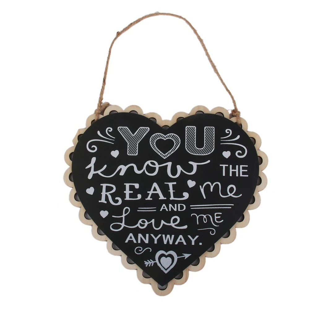 DIY висит Свадебные деревянный знак вы знаете реальные мне и Love Me так или иначе|sign