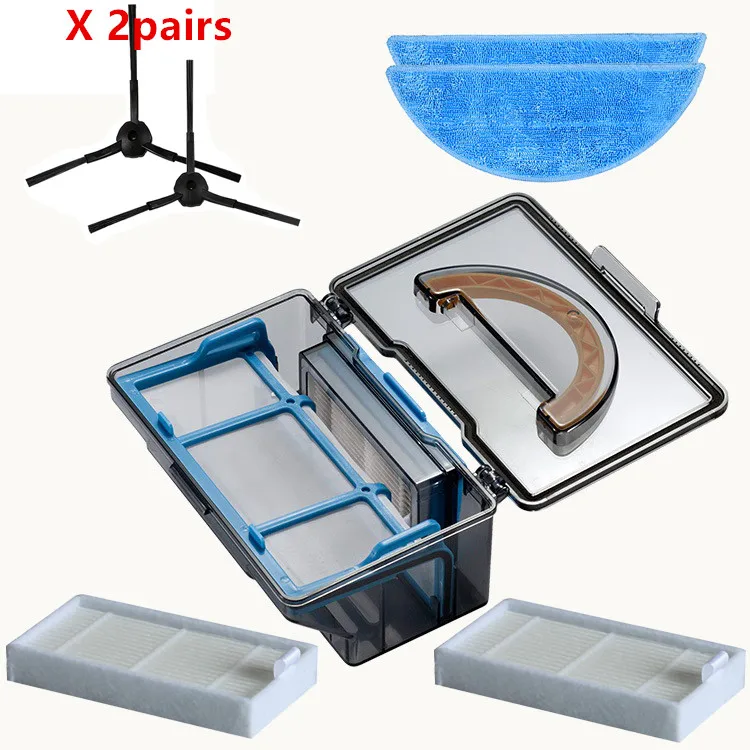 

dust box side Brush hepa Filter Mop cloth for ilife v5 v50 v55 x5 v5s V3 V3s pro v5pro ilife v5s pro robot vacuum cleaner Parts