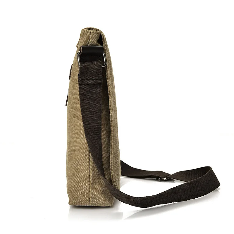 Горячая Высокое качество 2018 Ретро Мужская Холщовая Сумка через плечо мульти-compart