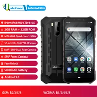 Ulefone Armor X3 IP68 Водонепроницаемый телефон, Android 10, 2 Гб ОЗУ + 32 Гб ПЗУ, 5000 мАч, экран 5,5 дюйма