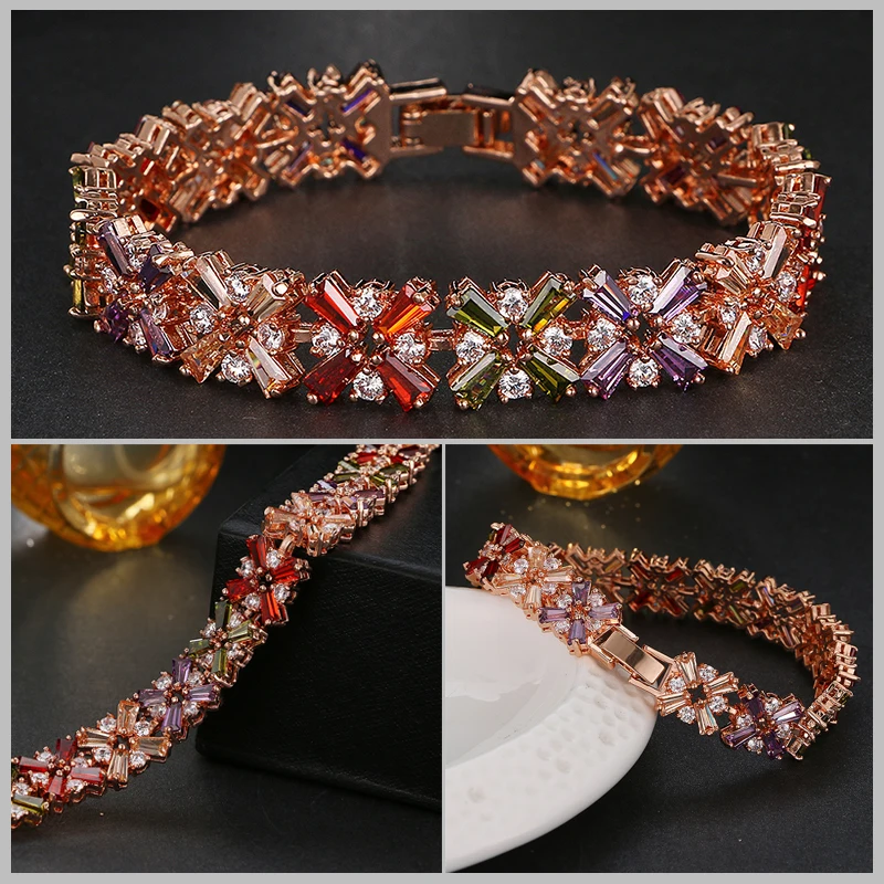 Классический Цветочный дизайн Мона Лиза браслет для Для женщин в богемном стиле