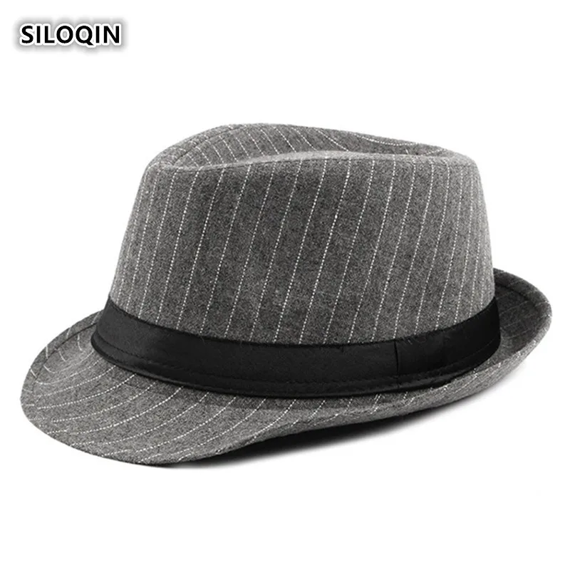 SILOQIN Men Autumn And Winter New Style Leisure Fedoras Hats British Style Middle-aged Tourism Prom Gentleman Hat Casquette gentleman style