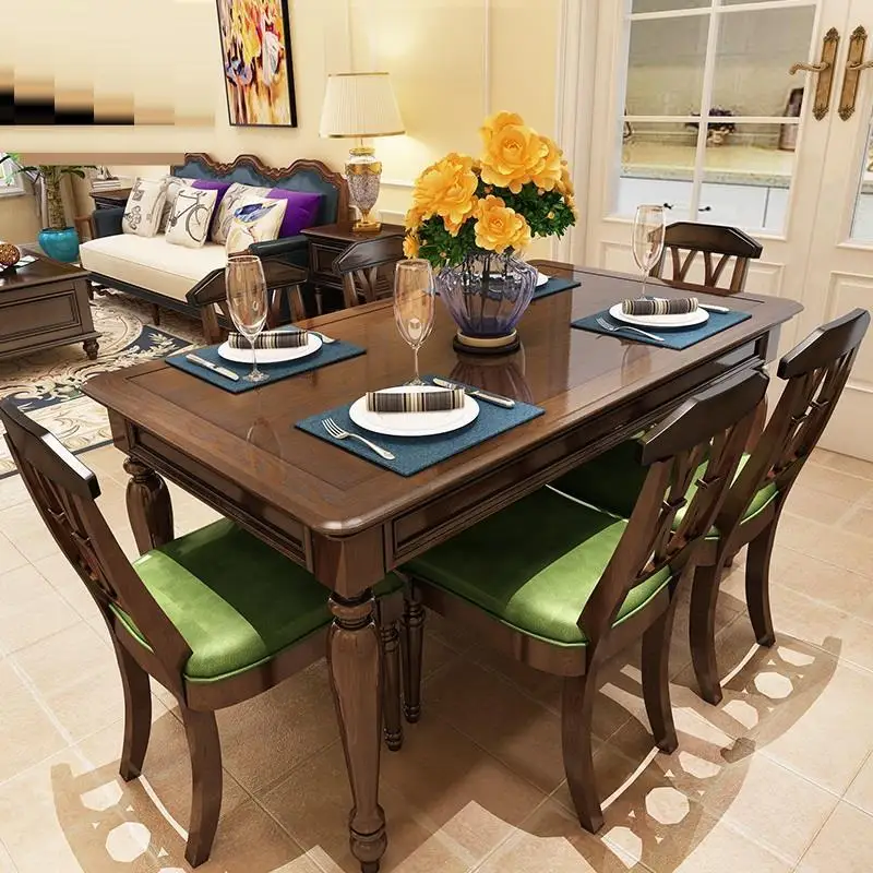Eettafel Redonda Esstisch Yemek Masasi Escrivaninha Tavolo Dinning Juego De Set Ретро деревянный комедор Меса стол бюро обеденный стол