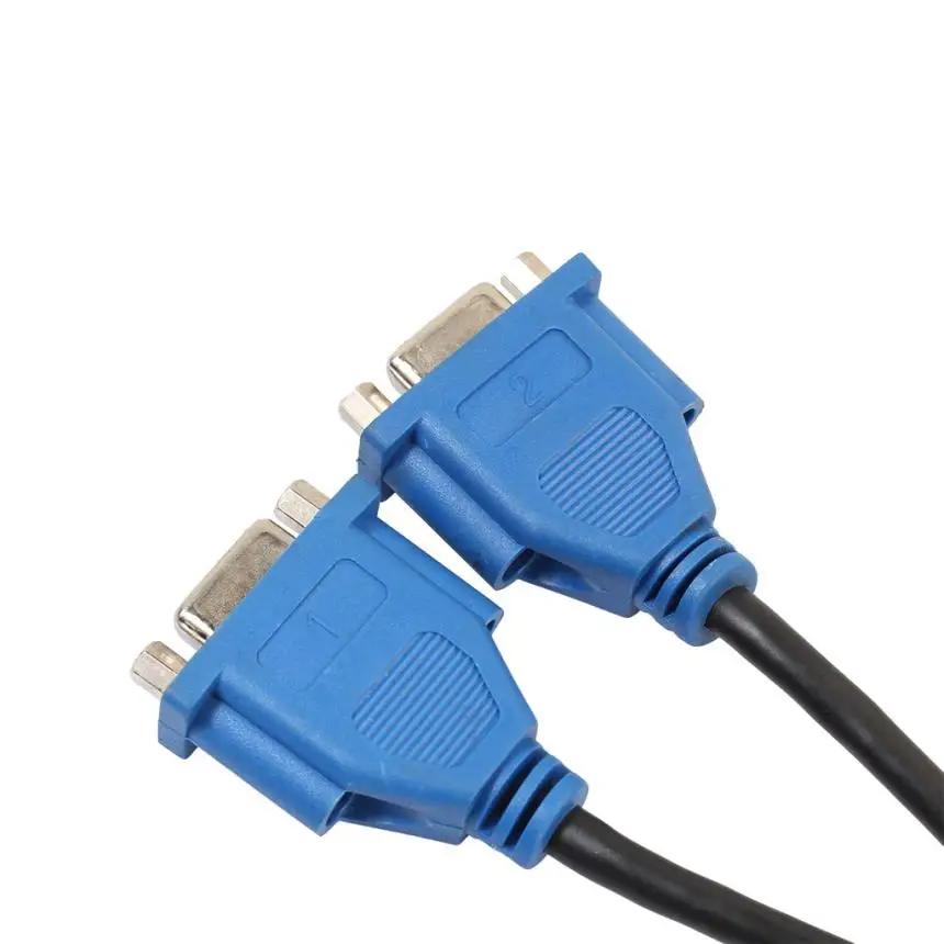 Высококачественный новый DMS59 DVI штекер 2 x VGA Женский DMS 59 Pin видео разделитель