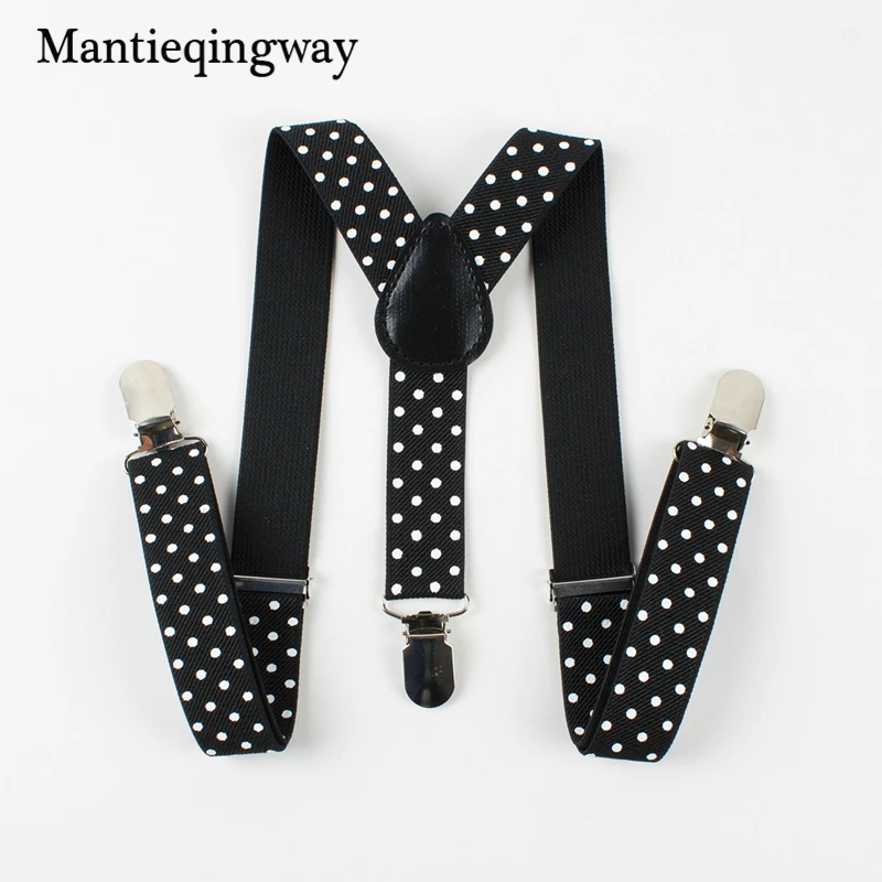 Mantieqingway/Детские подтяжки милые вечерние на бретелях цветные в горошек для