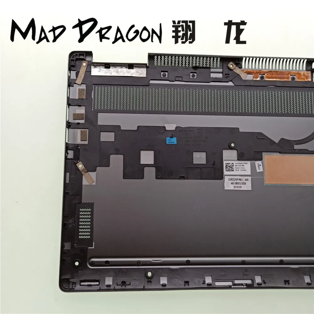 MAD DRAGON Brand Laptop NEW Lower Base Cover Bottom Case Silver For Dell inspiron 13 7370 7373 7380 05VHWV 5VHWV 460.0B503.0005