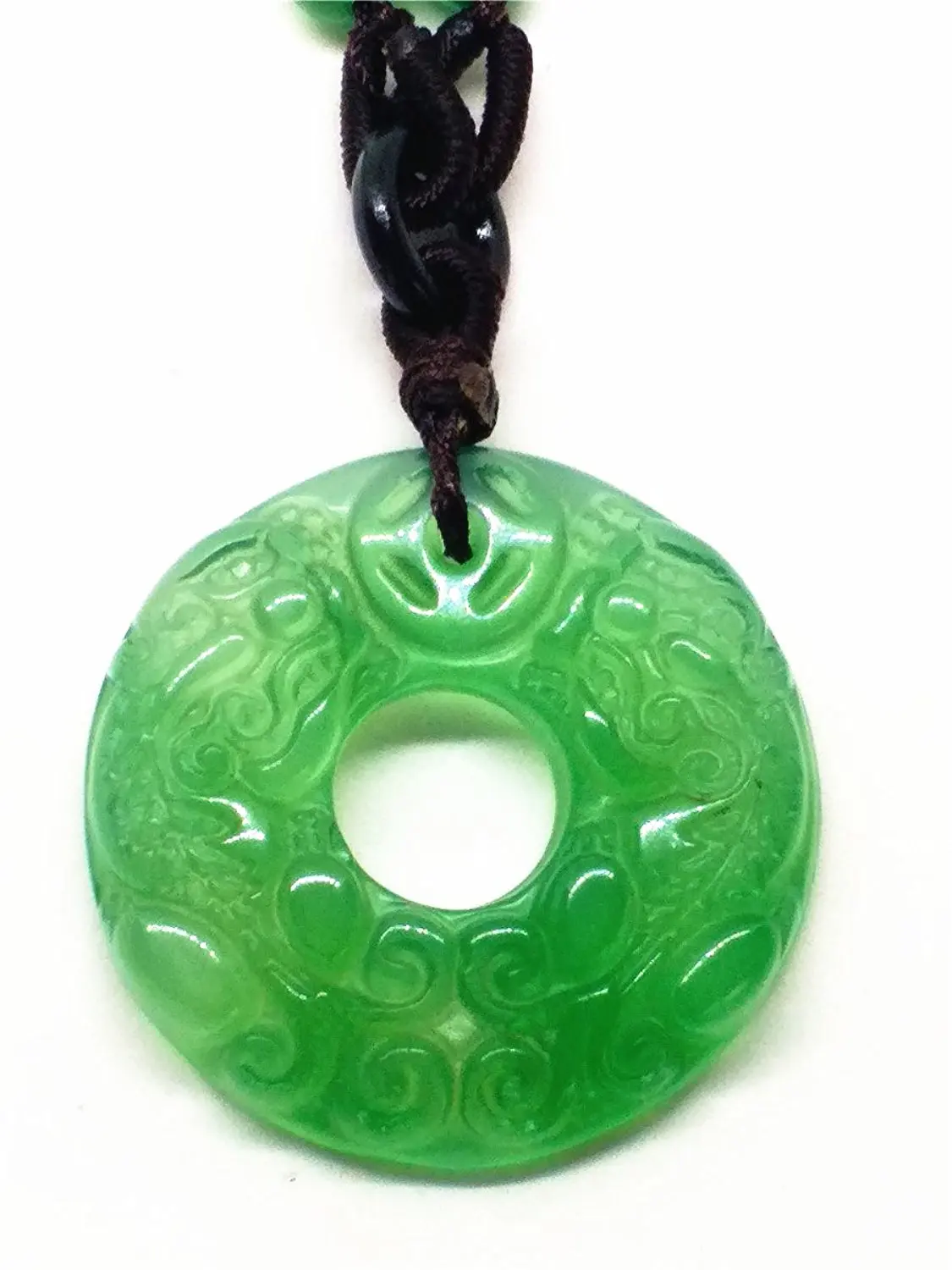 Natural Green Jade Buddha Vintage Coin Amulet Pendants Jewelry for Women | Necklaces