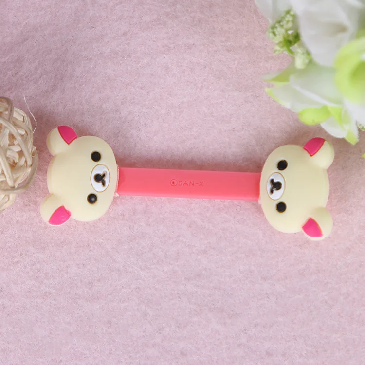 100 шт./лот Kawaii милый медвежонок мультфильм кабель для намотки наушников провода