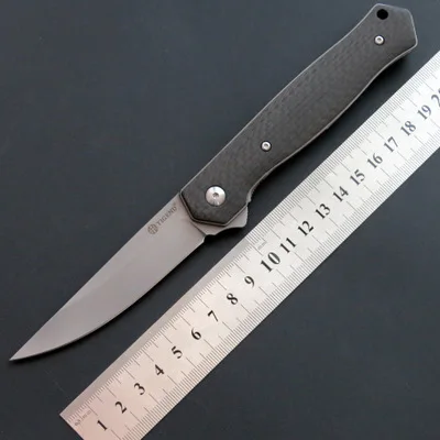 С эффектом поношенности D2 лезвие из углеродного волокна ручка Отдых на природе