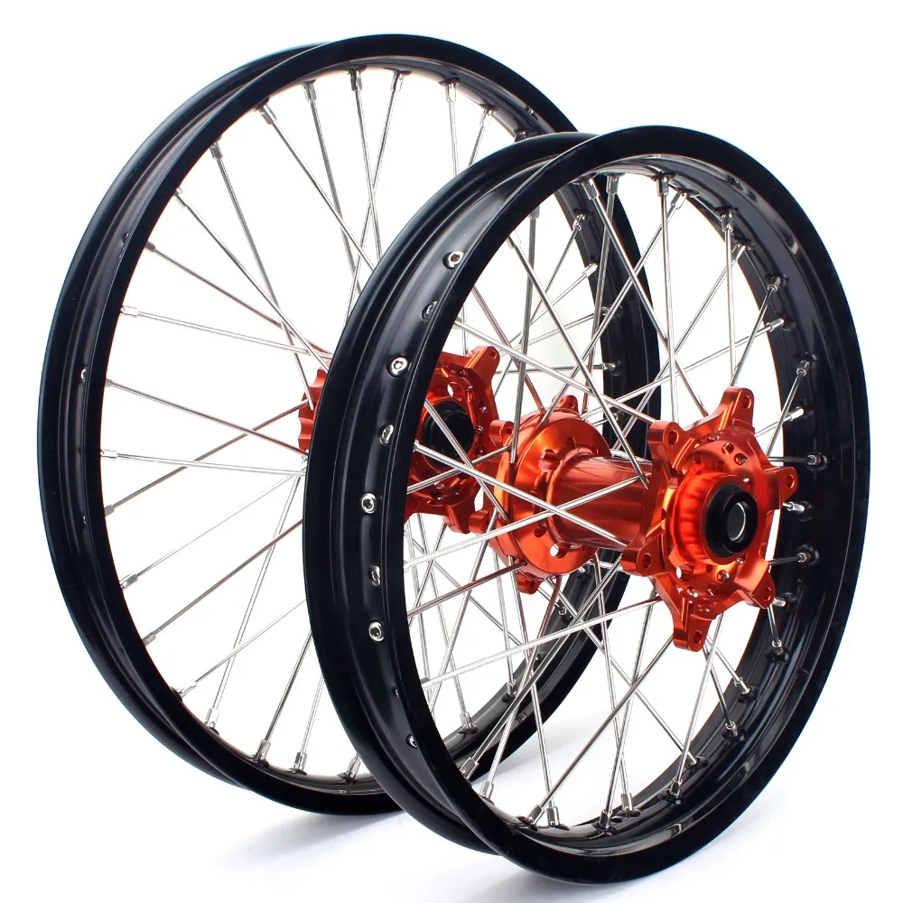 BIKINGBOY 21*1 6 18*2 15 MX Передние Задние колесные диски концентраторы для KTM SX 125 150 250 13 14 F