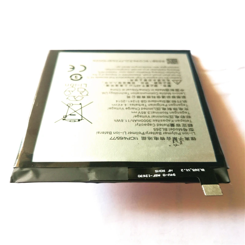 BL265 батарея для мобильного телефона Lenovo XT1662 MOTO M XT1663 3000mAh аккумулятор с ремонтными