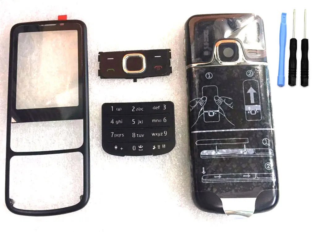 Для Nokia 6700 классический полностью металлический корпус Крышка батарейного