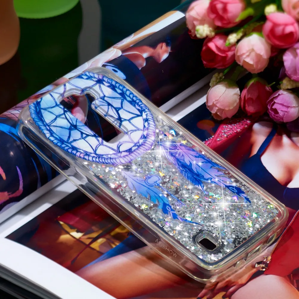 Милые мягкие чехлы из ТПУ с рисунком для LG K7 K8 чехол динамическим блеском и
