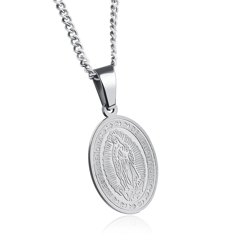 Ожерелье с кулонами Guadalupe из нержавеющей стали серебряного и золотого цвета для