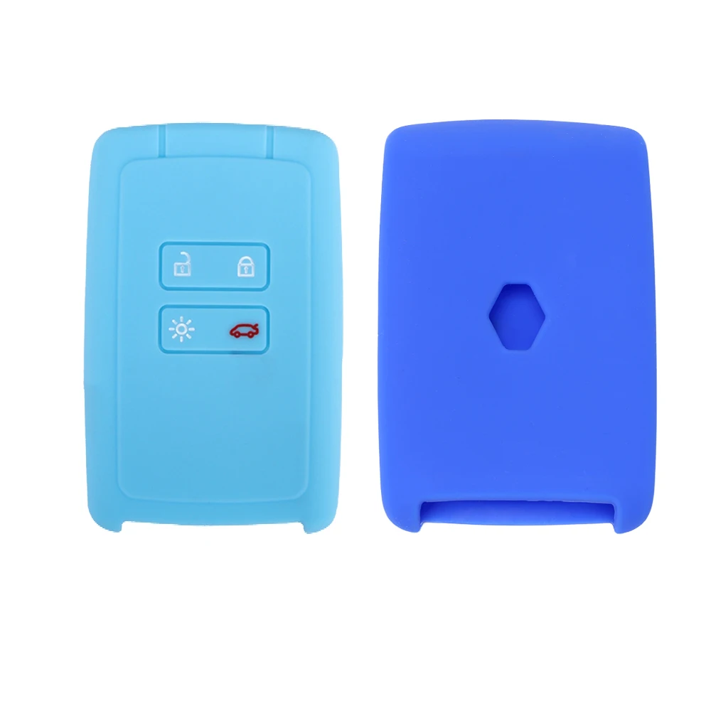 Купить 2 отправить один 4 кнопки силиконовый для ключа автомобиля чехол Набор Renault