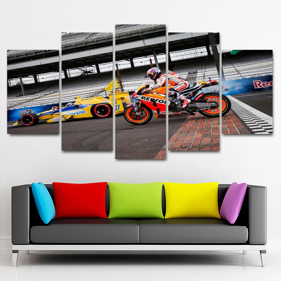 Современный спортивный автомобиль Интерьерная картина маслом и печати | Дом сад