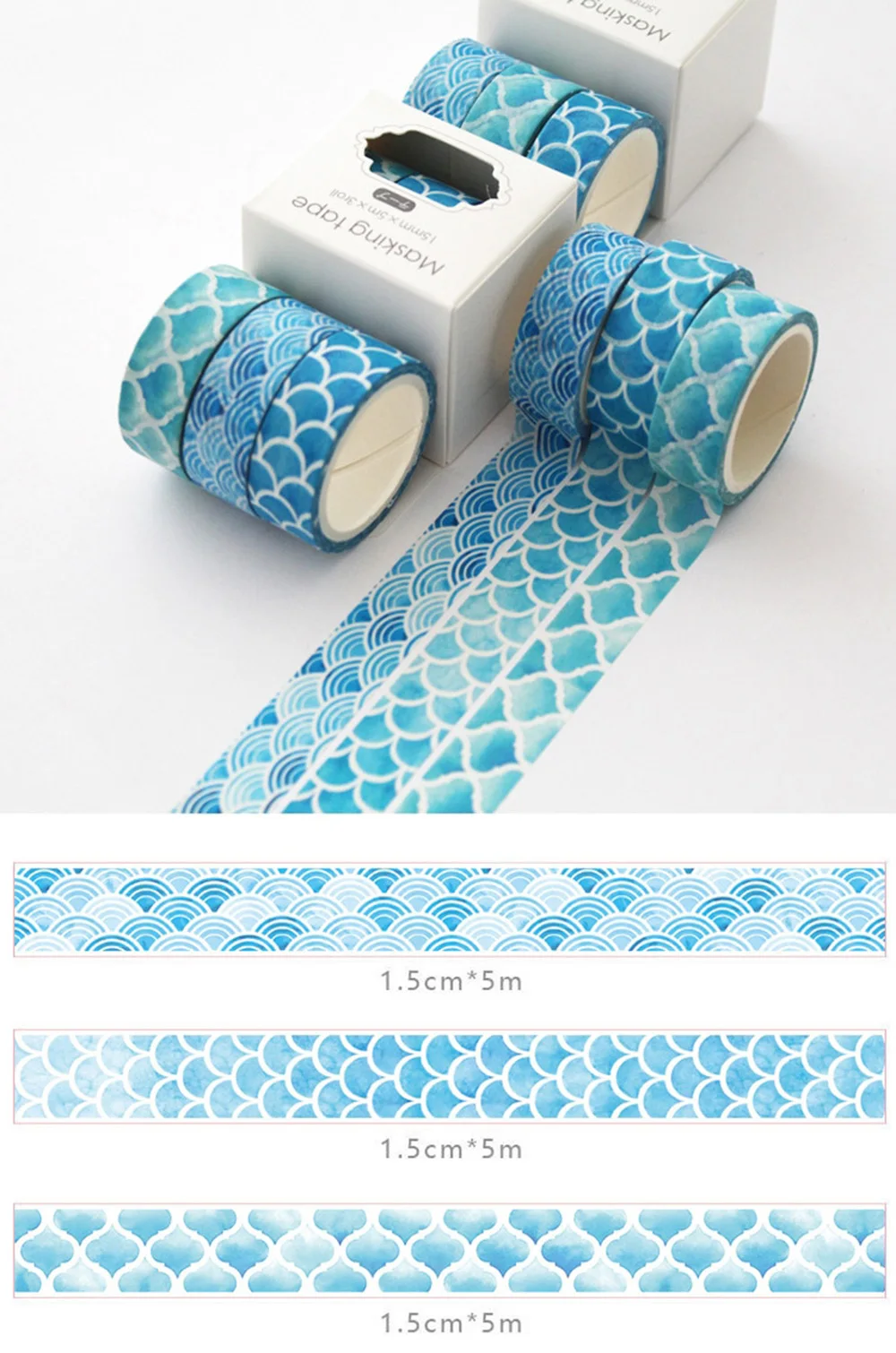 3Pcs/pack Classic Van Gogh Bullet Journal Washi Tape set Starry sky Adhesive Tape DIY Scrapbooking Sticker Label Masking