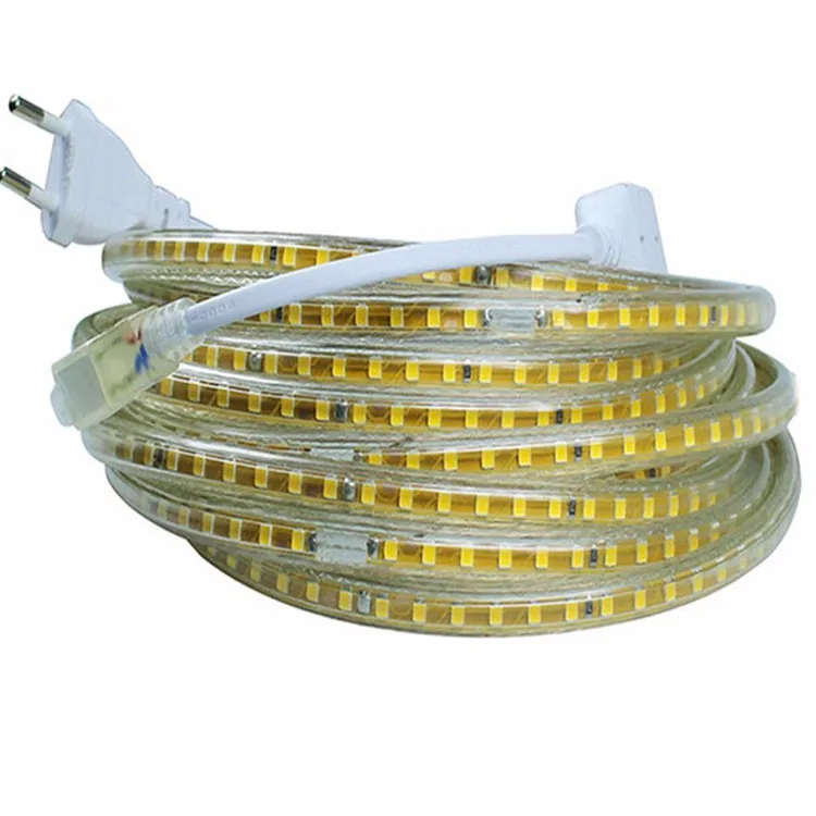 220 В 2835 SMD Светодиодная лента SMD2835 110 В 220 В Светодиодная лента высокой яркости 2835 10 М лента Водонепроницаемая 120 Светодиодная лента светильник 220 в 120 светодиодный