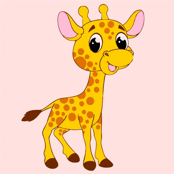 20x20 в рамке DIY живопись по номерам Мультяшные животные наборы дети изображение