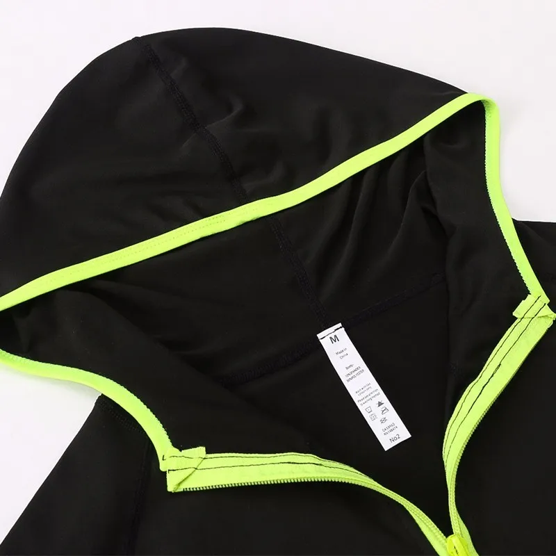 Женская спортивная куртка для бега с отверстиями большого пальца толстовка на