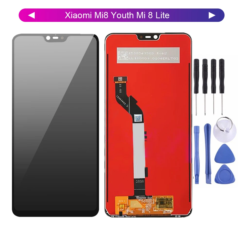 ЖК дисплей с сенсорным экраном в сборе для Xiaomi Mi8 Youth Mi 8 Lite 8x + Бесплатные